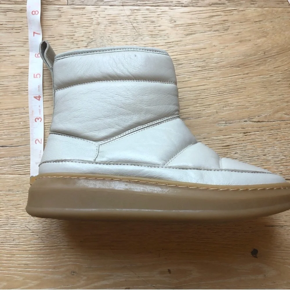 🔥NEW🔥LEATHER WHITE MOON BOOTS sz 36/6US 🔥 Ivy Lee Copenhagen price firm!